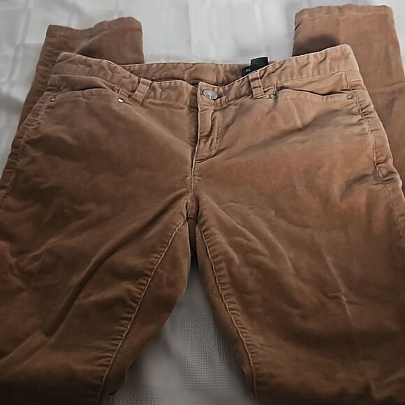 Club Monaco Women's Corduroy Low-Rise Skinny Pants Brown Size 0 - Picture 9 of 16